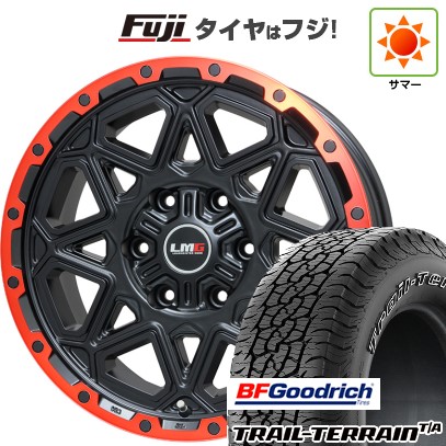 プラド/ハイラックス/トライトン(GSR) 夏タイヤ ホイール4本セット 265/65R17 BFグッドリッチ トレールテレーンT/A ORWL レアマイスター LMG モンタグナ(マットブラック/レッドリム) 17インチ