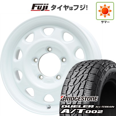 【新品】ジムニー 夏タイヤ ホイール4本セット 175/80R16 ブリヂストン デューラー A/T002 RBL レアマイスター LMG OFF-STYLE(ホワイト) 16インチ