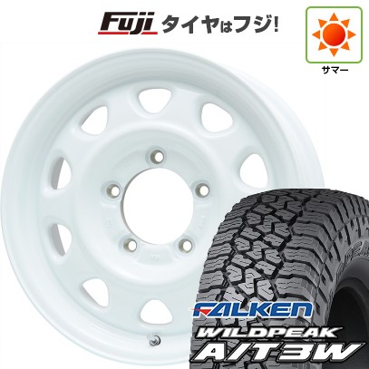 【新品】ジムニー 夏タイヤ ホイール4本セット 175/80R16 ファルケン ワイルドピーク A/T3W レアマイスター LMG OFF-STYLE(ホワイト) 16インチ