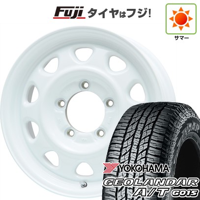 【新品】ジムニー 夏タイヤ ホイール4本セット 175/80R16 ヨコハマ ジオランダー A/T G015 RBL レアマイスター LMG OFF-STYLE(ホワイト) 16インチ