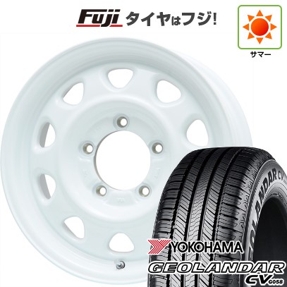 【新品】ジムニー 夏タイヤ ホイール4本セット 175/80R16 ヨコハマ ジオランダー CV G058 レアマイスター LMG OFF-STYLE(ホワイト) 16インチ