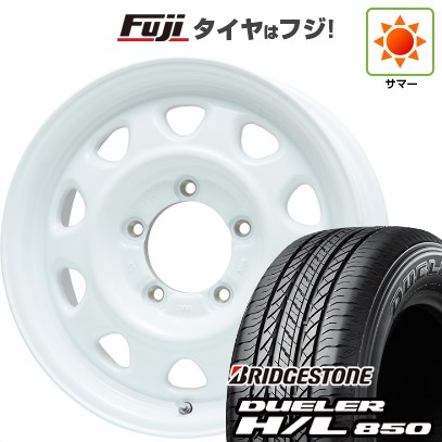 【新品】ジムニー 夏タイヤ ホイール4本セット 175/80R16 ブリヂストン デューラー H/L850 レアマイスター LMG OFF-STYLE(ホワイト) 16インチ