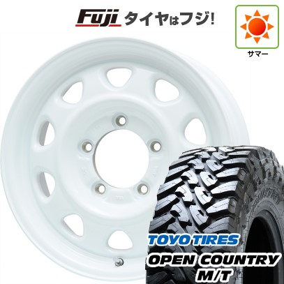 【新品】ジムニー 夏タイヤ ホイール4本セット 195/80R16 トーヨー オープンカントリー M/T レアマイスター LMG OFF-STYLE(ホワイト) 16インチ