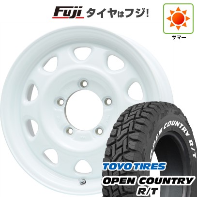 【新品】ジムニー 夏タイヤ ホイール4本セット 185/85R16 トーヨー オープンカントリー R/T RWL/RBL レアマイスター LMG OFF-STYLE(ホワイト) 16インチ