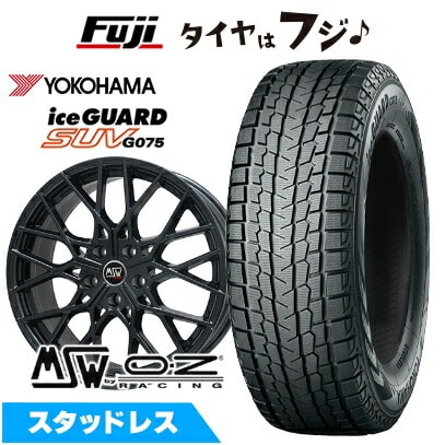 【新品】輸入車用 BMW X3（G45） スタッドレスタイヤ ホイール4本セット 225/60R18 ヨコハマ アイスガード SUV G075 MSW by OZ Racing MSW 74(グロスブラック) 8J 18インチ(送料無料)