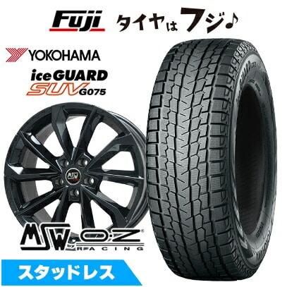 【新品】輸入車用 BMW X3（G45） スタッドレスタイヤ ホイール4本セット 225/60R18 ヨコハマ アイスガード SUV G075 MSW by OZ Racing MSW 42(グロスブラック) 8J 18インチ(送料無料)