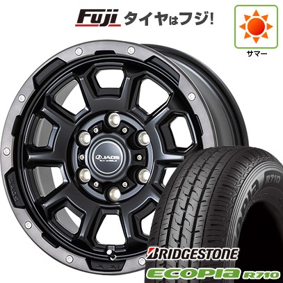 ハイエース200系 夏タイヤ ホイール4本セット 195/80R15 107/105N ブリヂストン エコピア R710 ジャオス アダマスBL5 15インチ