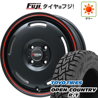 【新品 軽自動車】N-BOX タント スペーシア 夏タイヤ ホイール4本セット 155/65R14 トーヨー オープンカントリー R/T RBL プレミックス プディン(マットブラック/レッドライン) 14インチ