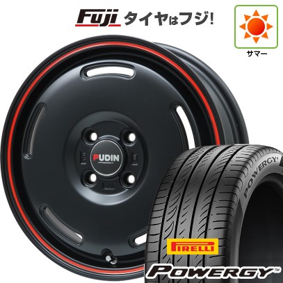 【新品 軽自動車】N-BOX タント スペーシア 夏タイヤ ホイール4本セット 165/55R15 ピレリ パワジー プレミックス プディン(マットブラック/レッドライン) 15インチ