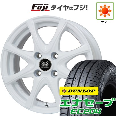 【新品 軽自動車】N-BOX タント スペーシア 夏タイヤ ホイール4本セット 165/55R15 ダンロップ エナセーブ EC204 プレミックス アマルフィV Jr(ホワイト) 15インチ