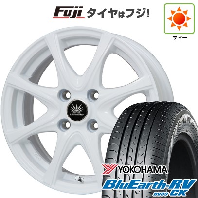 【パンク保証付き】【新品 軽自動車】N-BOX タント スペーシア 夏タイヤ ホイール4本セット 165/55R15 ヨコハマ ブルーアース RV-03CK プレミックス アマルフィV Jr(ホワイト) 15インチ