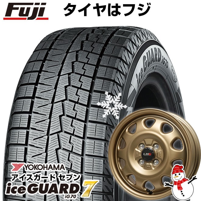 【新品】ルーミー・パッソ・ジャスティ・トール スタッドレスタイヤ ホイール4本セット 165/65R14 ヨコハマ アイスガード7 セブンIG70 レアマイスター LMG OFF-STYLE 14インチ(送料無料)