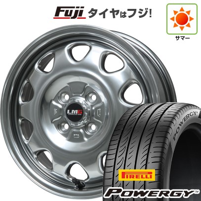 【新品 軽自動車】N-BOX タント スペーシア 夏タイヤ ホイール4本セット 165/55R15 ピレリ パワジー レアマイスター LMG OFF-STYLE(ハイパーシルバー) 15インチ