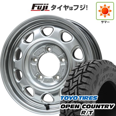 【新品】ジムニーシエラ 夏タイヤ ホイール4本セット 195/80R15 トーヨー オープンカントリー R/T RBL レアマイスター LMG OFF-STYLE(ハイパーシルバー) 15インチ
