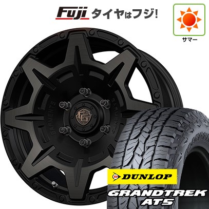 プラド/ハイラックス/トライトン(GSR) 夏タイヤ ホイール4本セット 265/65R17 ダンロップ グラントレック AT5 WEDS ウェッズ クロスオーバーガーメンツ Style M 17インチ
