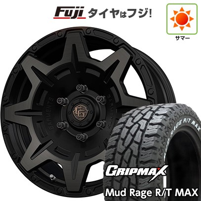 プラド/ハイラックス 夏タイヤ ホイール4本セット 265/70R17 グリップマックス マッドレイジR/T MAX RWL(限定) WEDS ウェッズ クロスオーバーガーメンツ Style M 17インチ