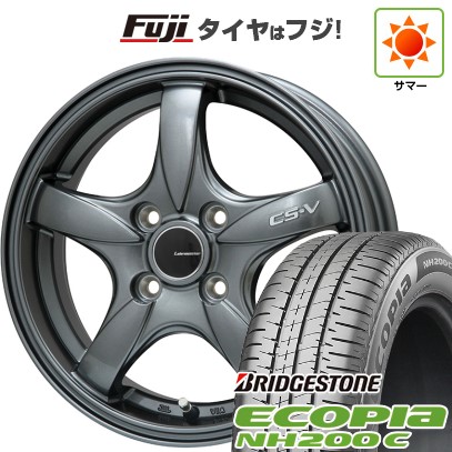 【新品 軽自動車】N-BOX タント スペーシア 夏タイヤ ホイール4本セット 165/55R15 ブリヂストン エコピア NH200 C レアマイスター CS-V(ガンメタ) 15インチ