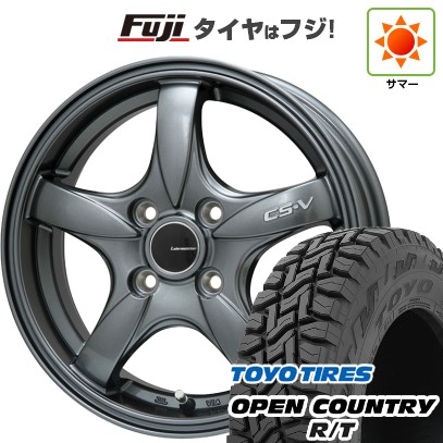 【新品 軽自動車】N-BOX タント スペーシア 夏タイヤ ホイール4本セット 155/65R14 トーヨー オープンカントリー R/T RBL レアマイスター CS-V(ガンメタ) 14インチ