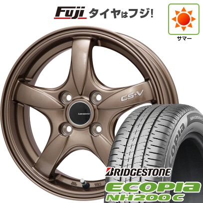 【新品 軽自動車】N-BOX タント スペーシア 夏タイヤ ホイール4本セット 165/55R15 ブリヂストン エコピア NH200 C レアマイスター CS-V(ブロンズ) 15インチ