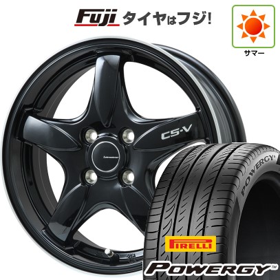 【新品 軽自動車】N-BOX タント スペーシア 夏タイヤ ホイール4本セット 165/55R15 ピレリ パワジー レアマイスター CS-V(グロスブラック/リムポリッシュ) 15インチ