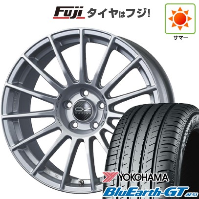 シビック(FL系 FK系)等 夏タイヤ ホイール4本セット 235/35R19 ヨコハマ ブルーアース GT AE51 OZ SツーリズモLM 19インチ