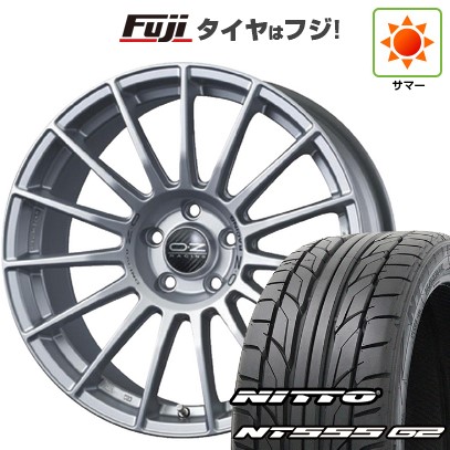 【パンク保証付き】シビック(FL系 FK系)等 夏タイヤ ホイール4本セット 235/35R19 ニットー NT555 G2 OZ SツーリズモLM 19インチ