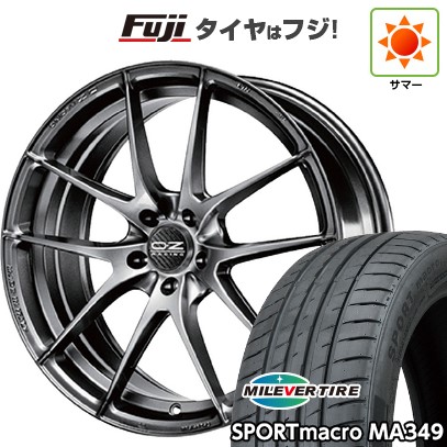 シビック(FL系 FK系)等 夏タイヤ ホイール4本セット 235/35R19 ミレバー スポーツマクロ MA349(限定) OZ レッジェーラHLT 19インチ