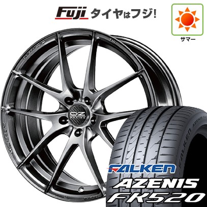 シビック(FL系 FK系)等 夏タイヤ ホイール4本セット 235/35R19 ファルケン アゼニス FK520L OZ レッジェーラHLT 19インチ