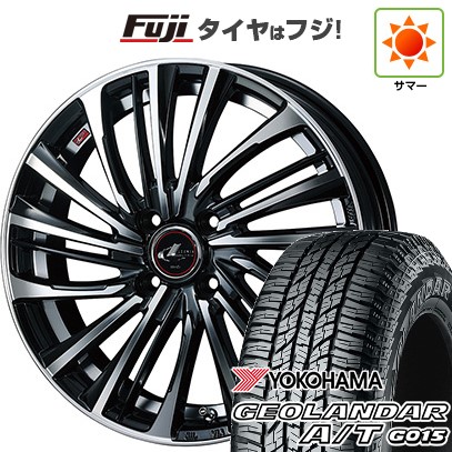 【新品 軽自動車】N-BOX タント スペーシア 夏タイヤ ホイール4本セット 165/55R15 ヨコハマ ジオランダー A/T G015 RBL ウェッズ レオニス FS 15インチ