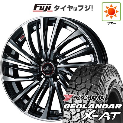 【新品 軽自動車】N-BOX タント スペーシア 夏タイヤ ホイール4本セット 155/65R14 ヨコハマ ジオランダー X-AT G016 ウェッズ レオニス FS 14インチ