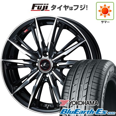 【新品 軽自動車】N-BOX タント スペーシア 夏タイヤ ホイール4本セット 155/65R14 ヨコハマ ブルーアース ES32 ウェッズ レオニス GX 14インチ