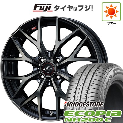 【新品 軽自動車】N-BOX タント スペーシア 夏タイヤ ホイール4本セット 155/65R14 ブリヂストン エコピア NH200 C ウェッズ レオニス MX 14インチ