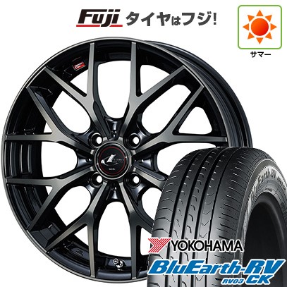 【パンク保証付き】【新品】ルーミー・パッソ・ジャスティ・トール 夏タイヤ ホイール4本セット 175/55R15 ヨコハマ ブルーアース RV-03CK ウェッズ レオニス MX 15インチ