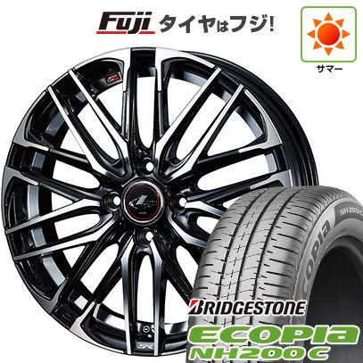 【新品 軽自動車】N-BOX タント スペーシア 夏タイヤ ホイール4本セット 155/65R14 ブリヂストン エコピア NH200 C ウェッズ レオニス SK 14インチ