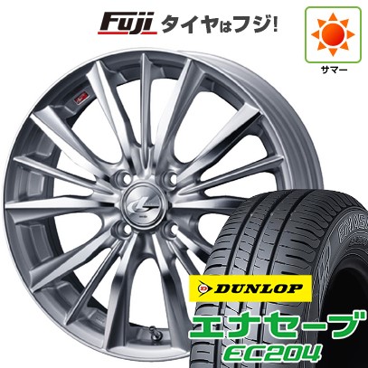 【新品 軽自動車】N-BOX タント スペーシア 夏タイヤ ホイール4本セット 155/65R14 ダンロップ エナセーブ EC204 ウェッズ レオニス VX 14インチ