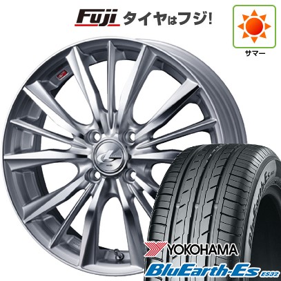 【新品 軽自動車】N-BOX タント スペーシア 夏タイヤ ホイール4本セット 165/55R15 ヨコハマ ブルーアース ES32 ウェッズ レオニス VX 15インチ