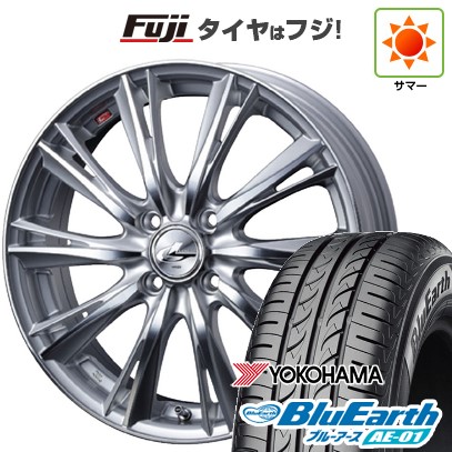 【新品 軽自動車】N-BOX タント スペーシア 夏タイヤ ホイール4本セット 155/65R14 ヨコハマ ブルーアース AE-01 ウェッズ レオニス WX 14インチ