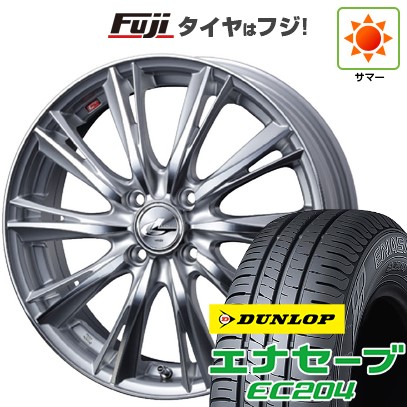 【新品 軽自動車】N-BOX タント スペーシア 夏タイヤ ホイール4本セット 165/55R15 ダンロップ エナセーブ EC204 ウェッズ レオニス WX 15インチ