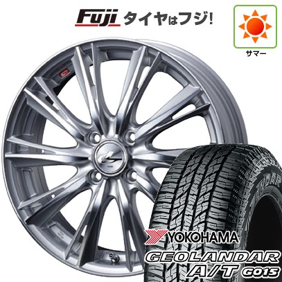 【新品 軽自動車】N-BOX タント スペーシア 夏タイヤ ホイール4本セット 165/55R15 ヨコハマ ジオランダー A/T G015 RBL ウェッズ レオニス WX 15インチ