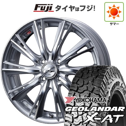 【新品 軽自動車】N-BOX タント スペーシア 夏タイヤ ホイール4本セット 155/65R14 ヨコハマ ジオランダー X-AT G016 ウェッズ レオニス WX 14インチ