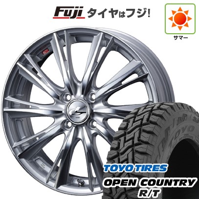 【新品 軽自動車】N-BOX タント スペーシア 夏タイヤ ホイール4本セット 155/65R14 トーヨー オープンカントリー R/T RBL ウェッズ レオニス WX 14インチ