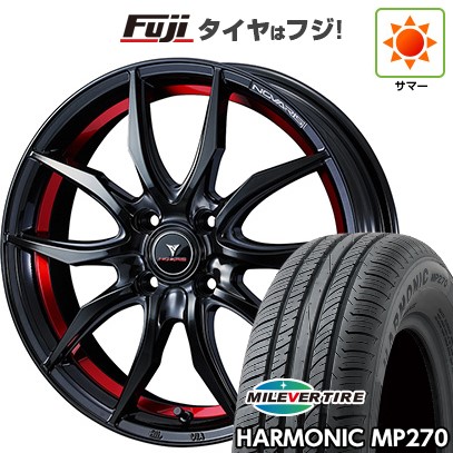 【新品 軽自動車】N-BOX タント スペーシア 夏タイヤ ホイール4本セット 155/65R14 ミレバー ハーモニック MP270(限定) ウェッズ ノヴァリス ローグ VF 14インチ