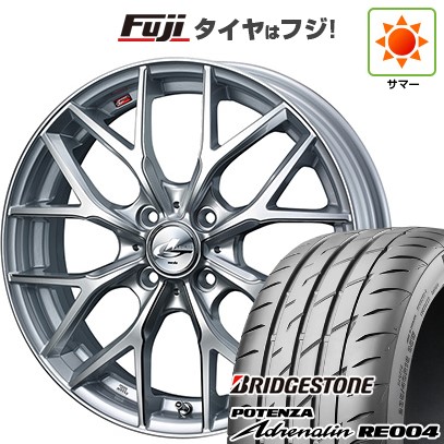 【新品 軽自動車】N-BOX タント スペーシア 夏タイヤ ホイール4本セット 165/55R15 ブリヂストン ポテンザ アドレナリン RE004 ウェッズ レオニス MX 15インチ