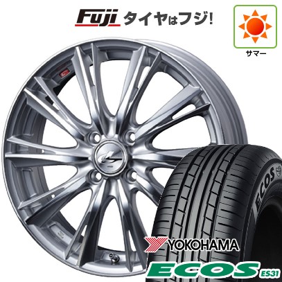 【新品 軽自動車】N-BOX タント スペーシア 夏タイヤ ホイール4本セット 165/55R15 ヨコハマ エコス ES31 ウェッズ レオニス WX 15インチ