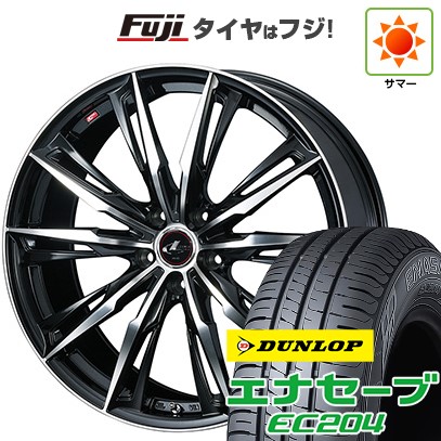 【新品】ライズ/ロッキー(ガソリン) 夏タイヤ ホイール4本セット 195/60R17 ダンロップ エナセーブ EC204 ウェッズ レオニス GX 17インチ