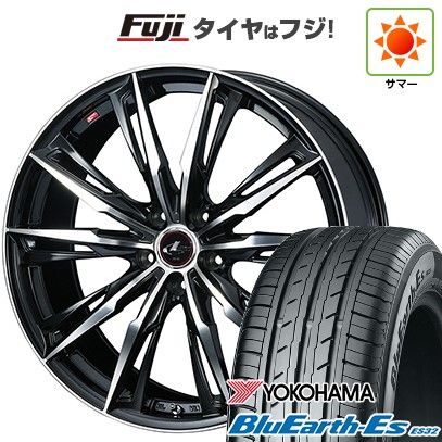 【新品】ライズ/ロッキー(ガソリン) 夏タイヤ ホイール4本セット 195/60R17 ヨコハマ ブルーアース ES32 ウェッズ レオニス GX 17インチ
