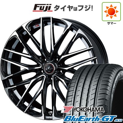 【新品】60系プリウス 夏タイヤ ホイール4本セット 195/60R17 ヨコハマ ブルーアース GT AE51 ウェッズ レオニス SK 17インチ