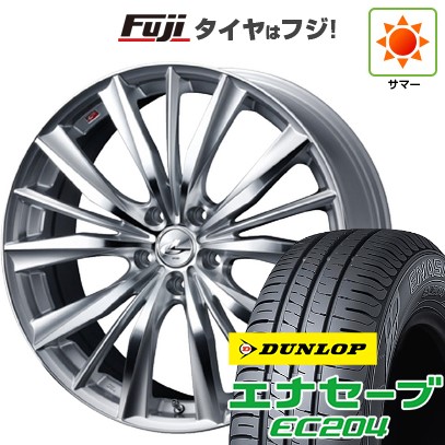 【新品】フリード 5穴/114 夏タイヤ ホイール4本セット 195/55R16 ダンロップ エナセーブ EC204 ウェッズ レオニス VX 16インチ