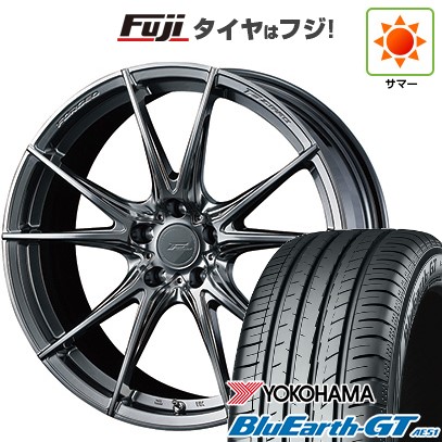 シビック(FL系 FK系)等 夏タイヤ ホイール4本セット 235/35R19 ヨコハマ ブルーアース GT AE51 WEDS ウェッズ F-ZERO FZ-2 19インチ