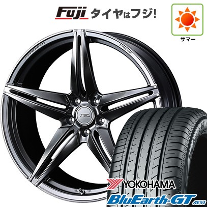 シビック(FL系 FK系)等 夏タイヤ ホイール4本セット 235/35R19 ヨコハマ ブルーアース GT AE51 WEDS ウェッズ F-ZERO FZ-3 19インチ